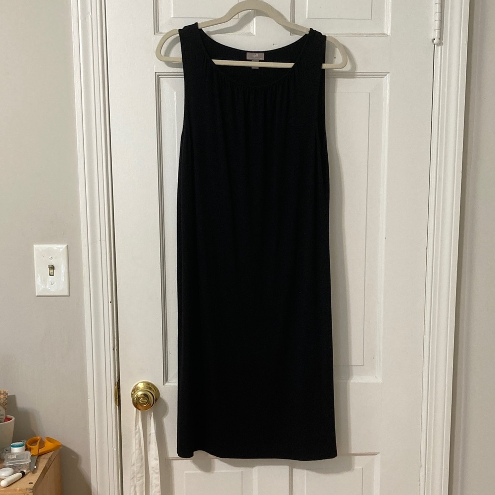 J. Jill Classic Black Midi Dress